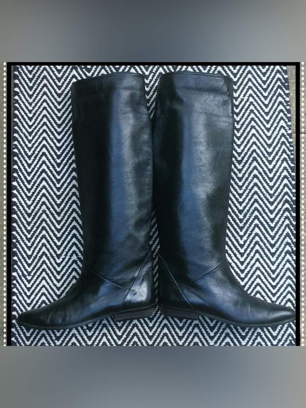 Vintage Philip Joseph “Made in Italy” Black Leather Riding Boots